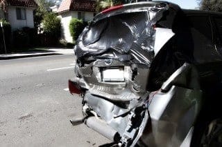 Crashed bumper